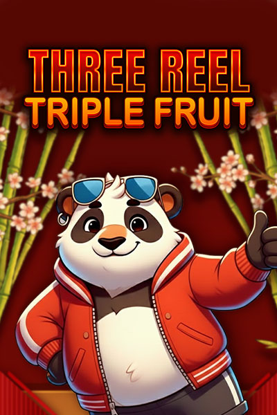 Képernyőkép a Sportaza app egyik klasszikus nyerőgépes játékáról, a három tekercses Triple Fruitfaziról, amely az alkalmazás játékválasztékát mutatja.