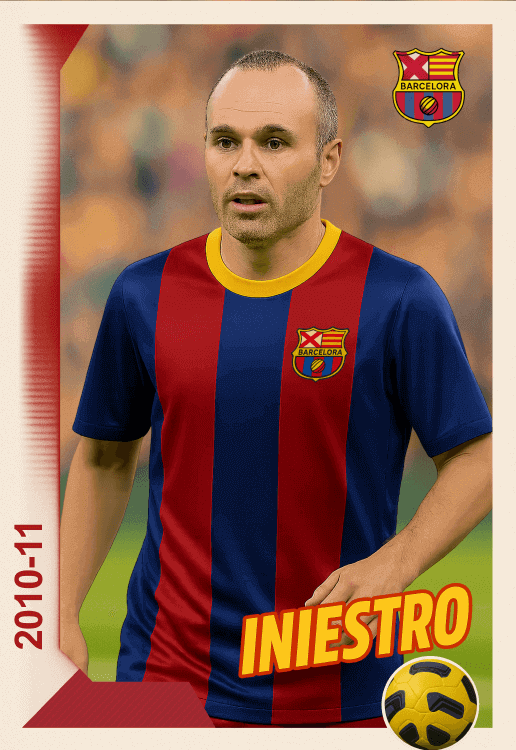 Iniestro, 8, Central Midfielder